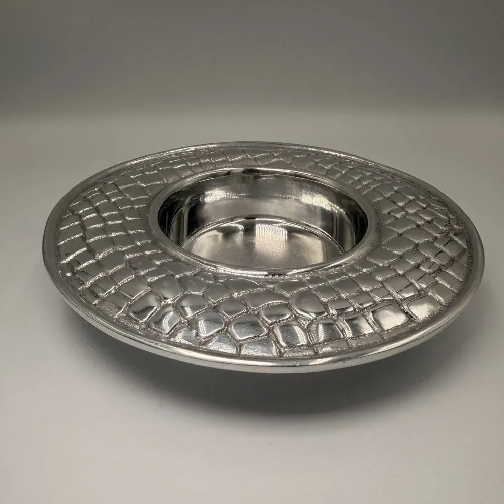 Beatriz Ball 6490 Porta Vino Crocodile Cast Aluminum Wine Bottle Coaster Holder